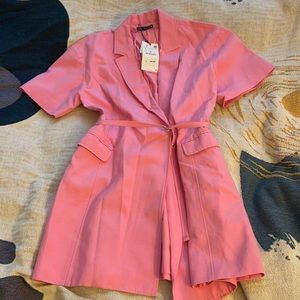 Zara Pink Blazer Dress